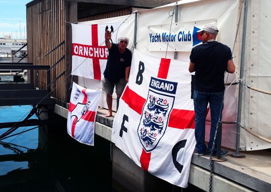 England's team's fans in Marseille