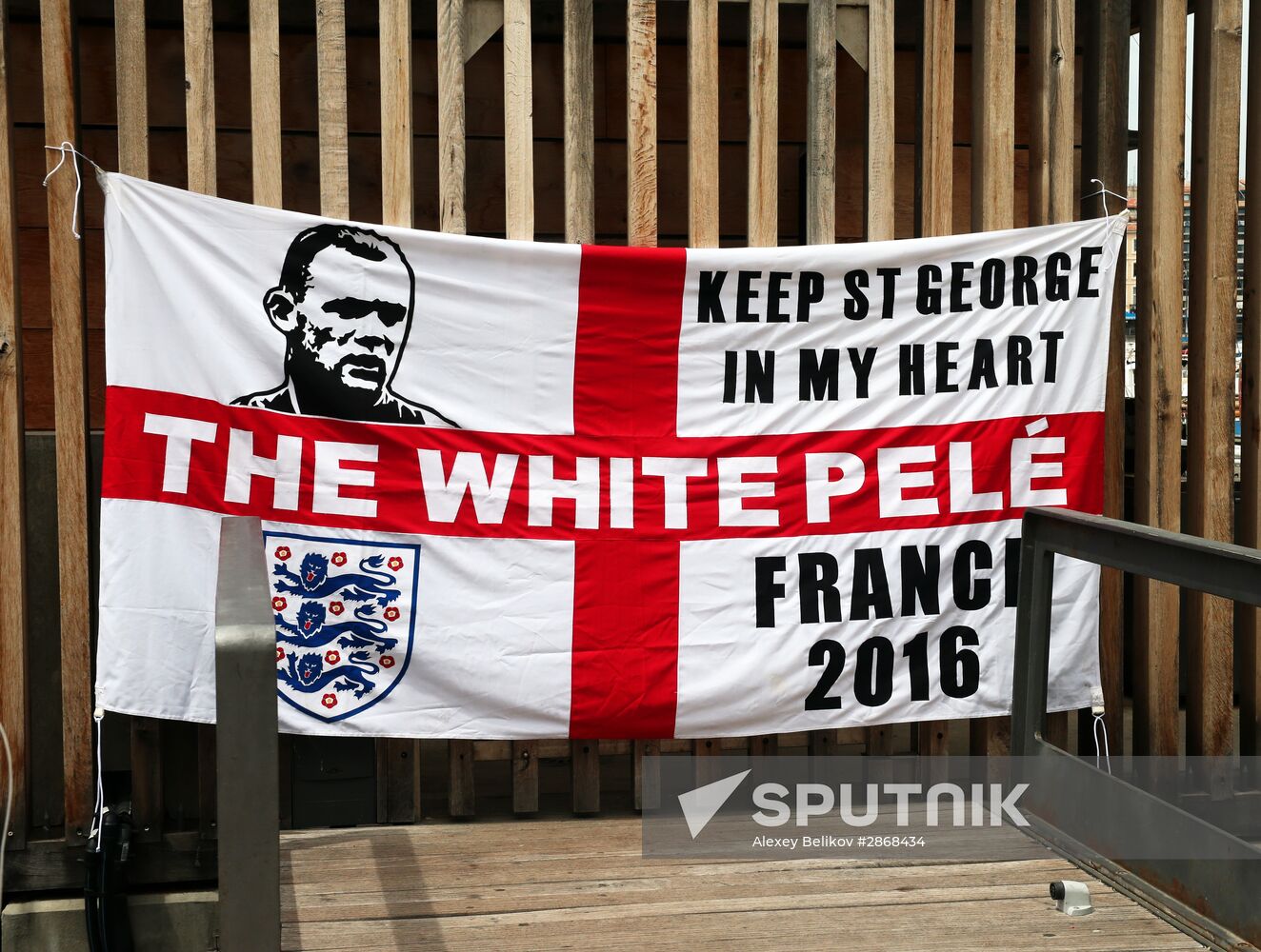 English football fans in Marseille
