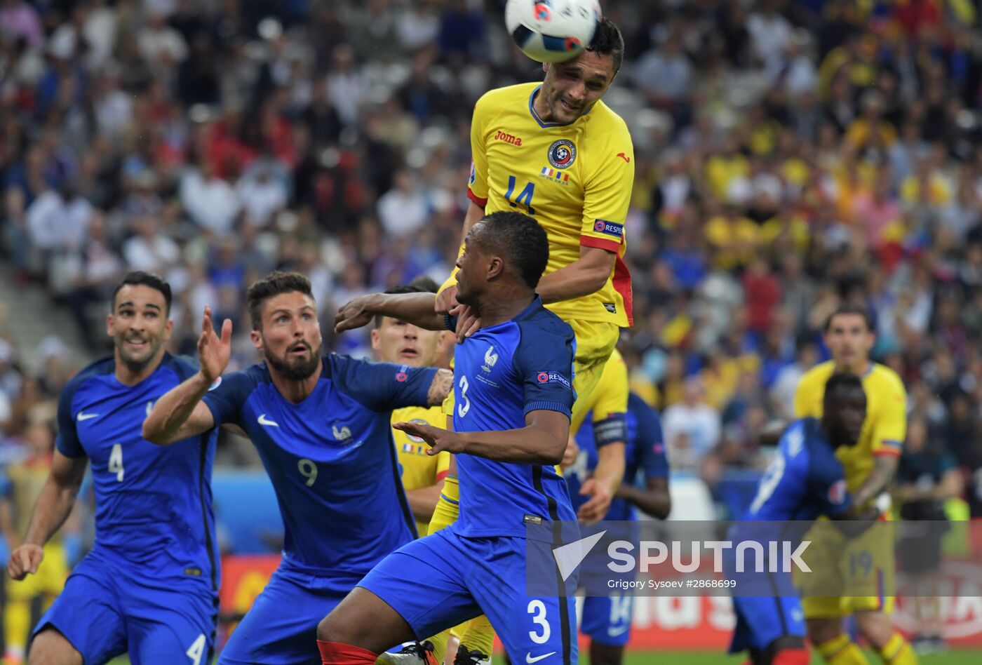 2016 UEFA European Championship. France vs. Romania