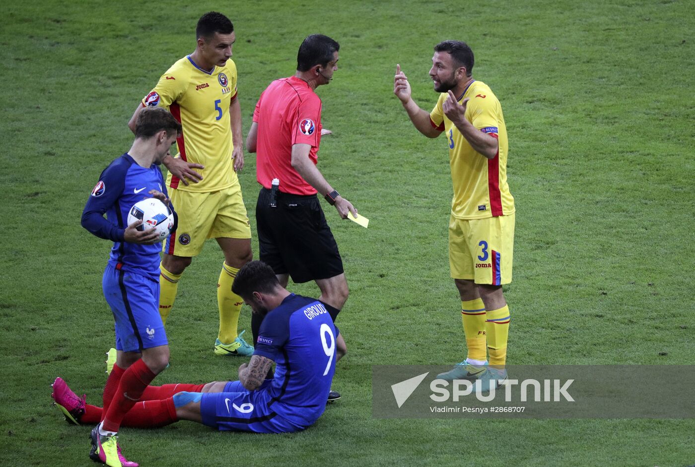 2016 UEFA European Championship. France vs. Romania