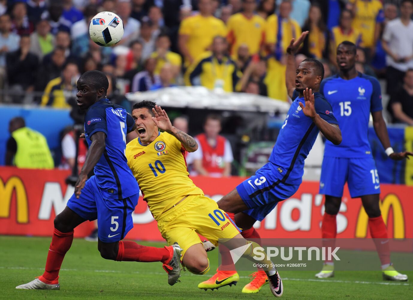 2016 UEFA European Championship. France vs. Romania