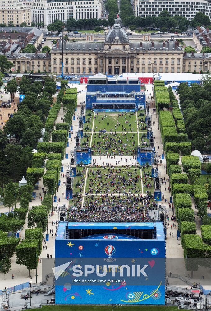 Euro 2016 opening match broadcast in fan zones across France