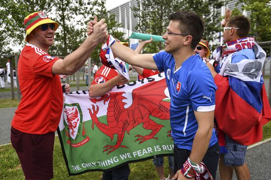 Football. UEFA Euro 2016. Wales vs. Slovakia