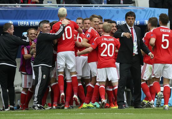 Football. UEFA Euro 2016, Wales vs. Slovakia