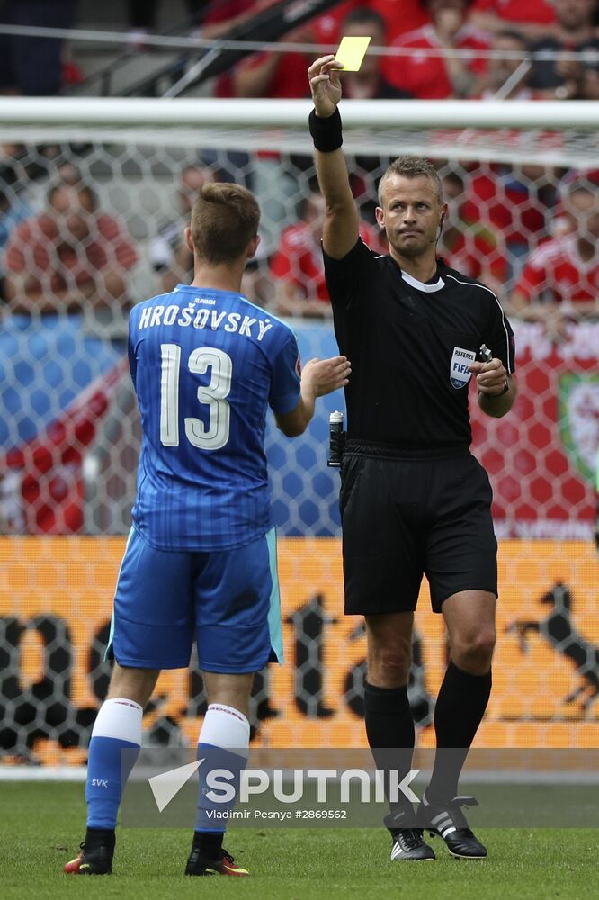 Football. UEFA Euro 2016, Wales vs. Slovakia