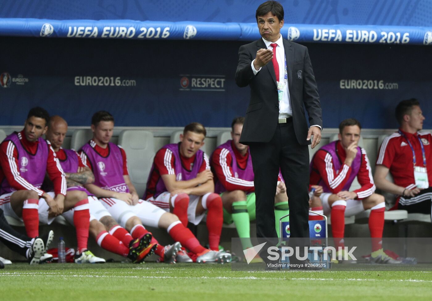 Football. UEFA Euro 2016, Wales vs. Slovakia