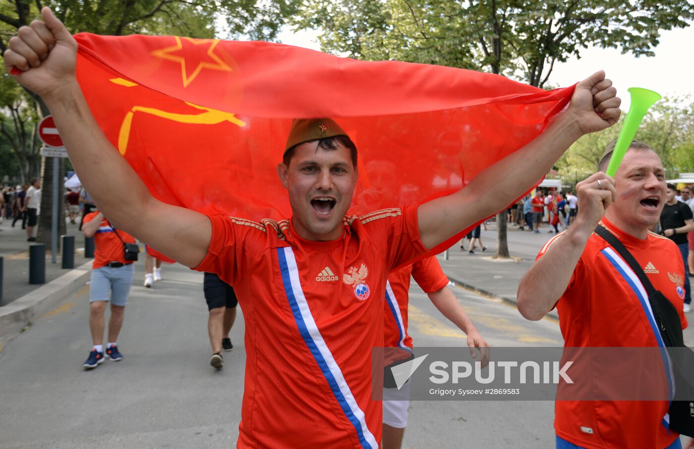 Football. UEFA Euro 2016. Russia vs. England