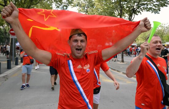 Football. UEFA Euro 2016. Russia vs. England