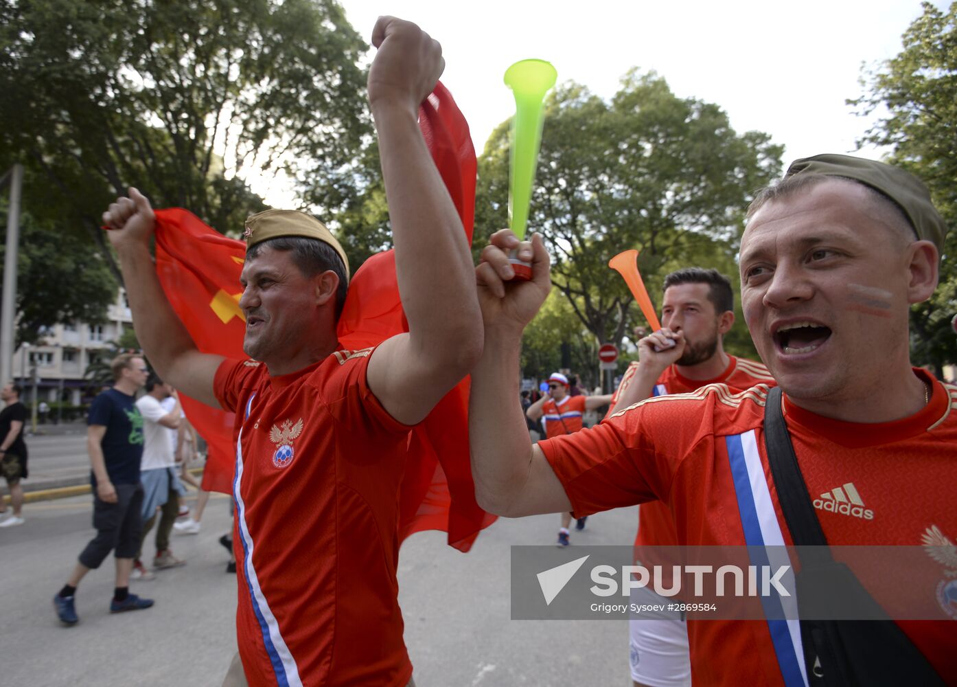 Football. UEFA Euro 2016. Russia vs. England