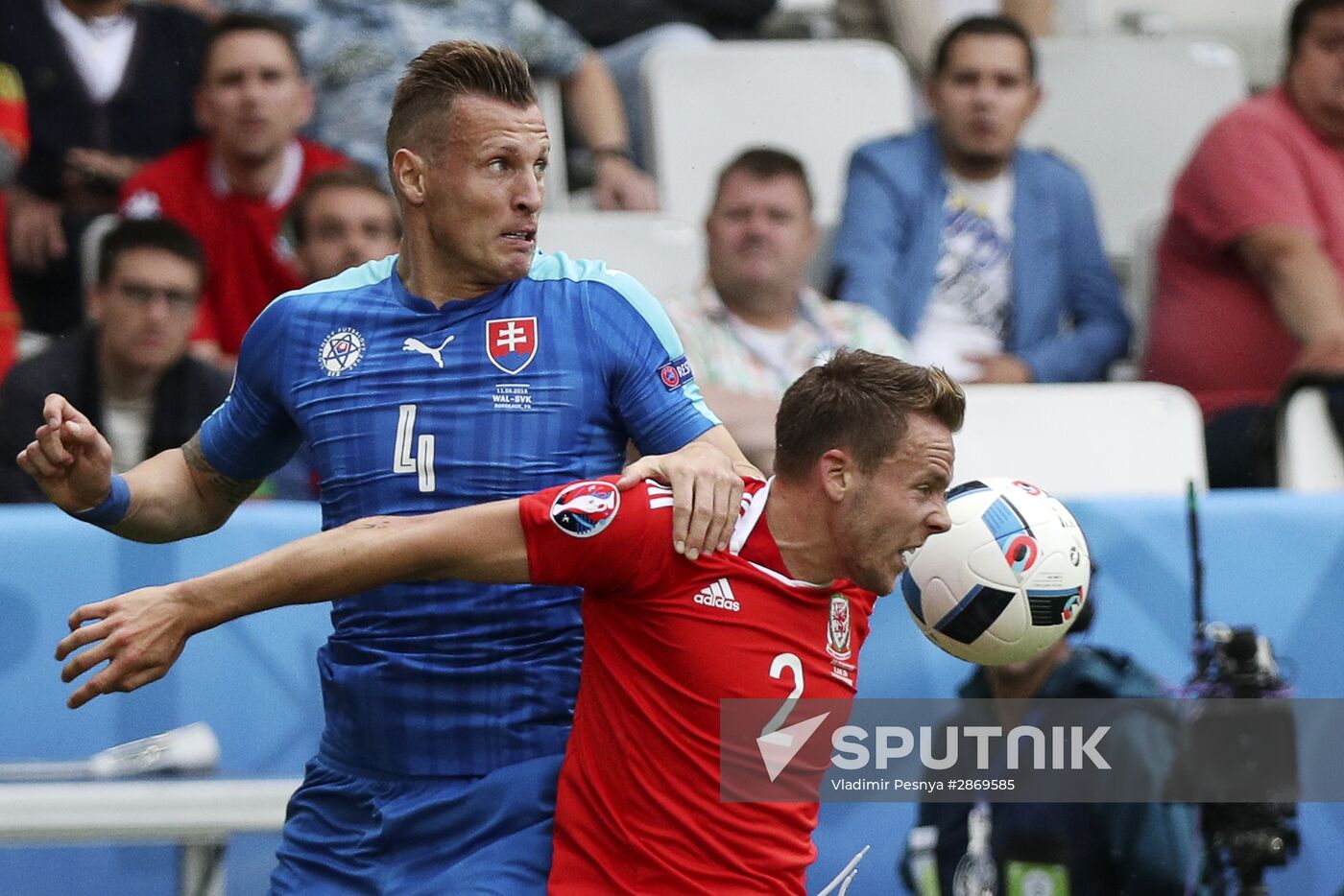 Football. UEFA Euro 2016, Wales vs. Slovakia