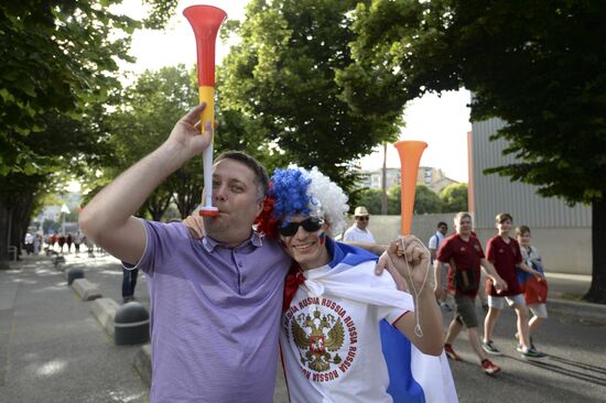 Football. UEFA Euro 2016. Russia vs. England