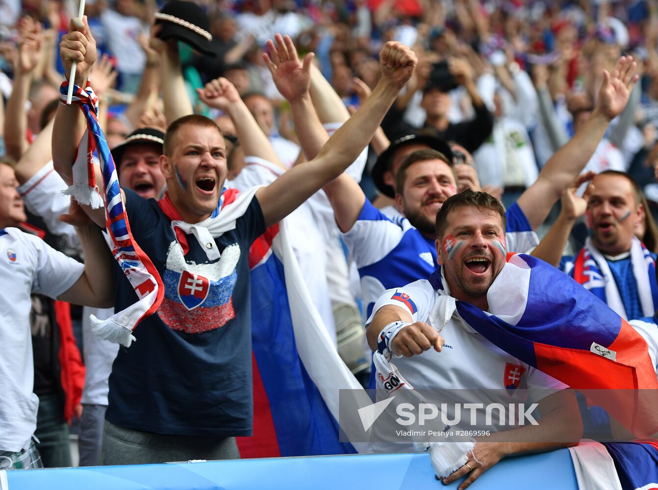 Football. UEFA Euro 2016, Wales vs. Slovakia