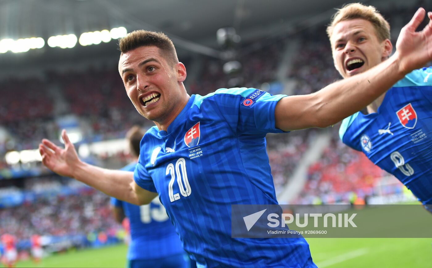 Football. UEFA Euro 2016, Wales vs. Slovakia