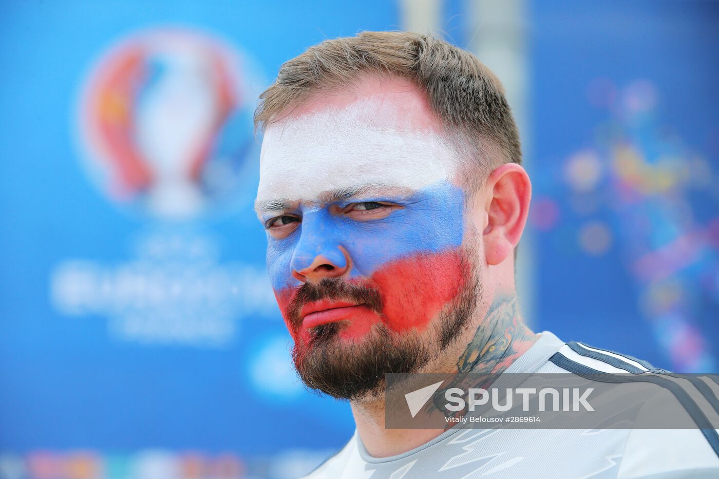 Football. UEFA Euro 2016. Russia vs. England