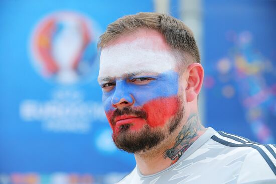 Football. UEFA Euro 2016. Russia vs. England