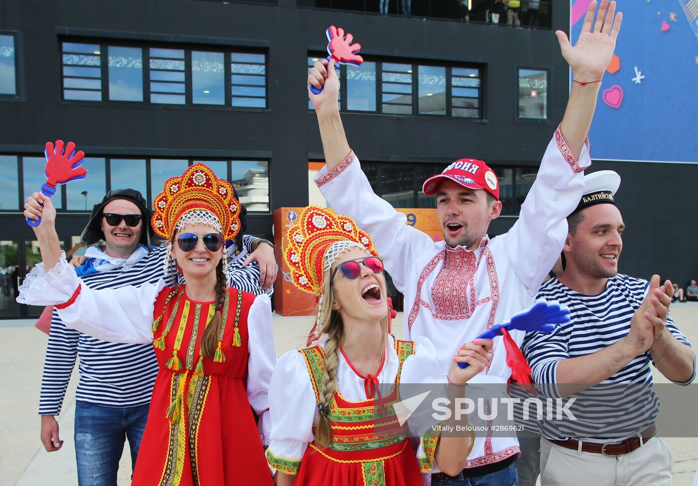Football. UEFA Euro 2016. Russia vs. England