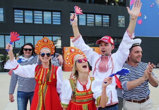 Football. UEFA Euro 2016. Russia vs. England