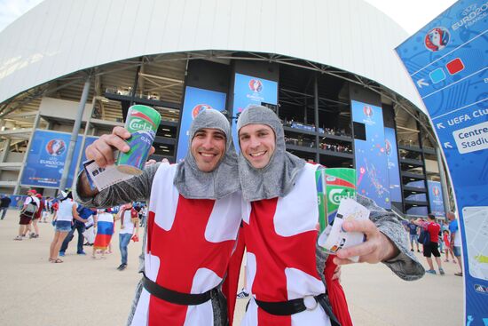 Football. UEFA Euro 2016. Russia vs. England
