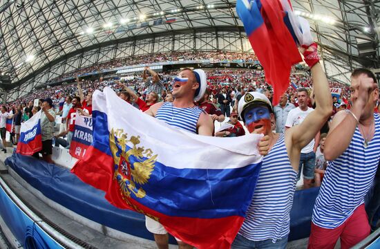 Football. UEFA Euro 2016. Russia vs. England