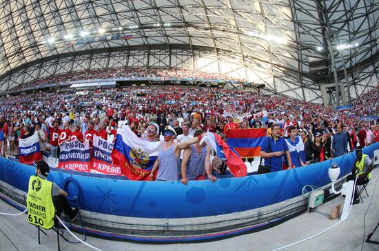 Football. UEFA Euro 2016. Russia vs. England