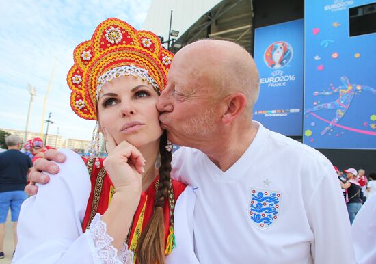 Football. UEFA Euro 2016. Russia vs. England