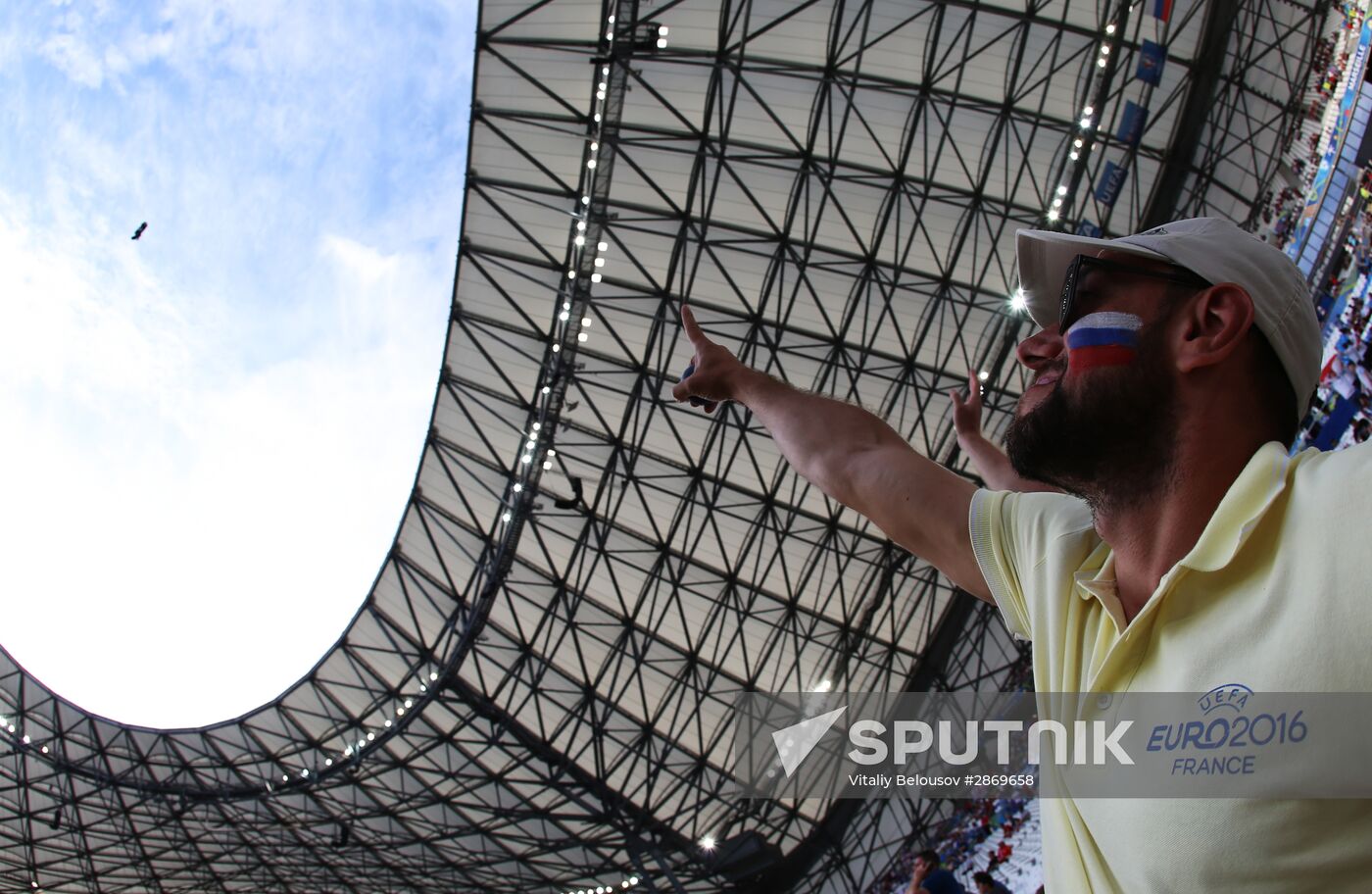 Football. UEFA Euro 2016. Russia vs. England