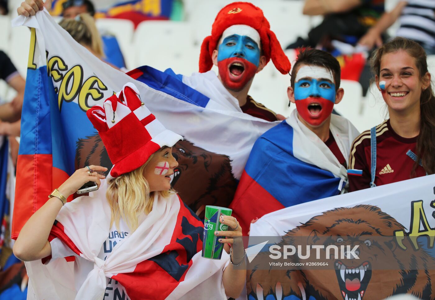 Football. UEFA Euro 2016. Russia vs. England