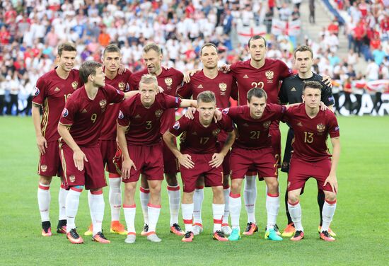 Football. UEFA Euro 2016. Russia vs. England