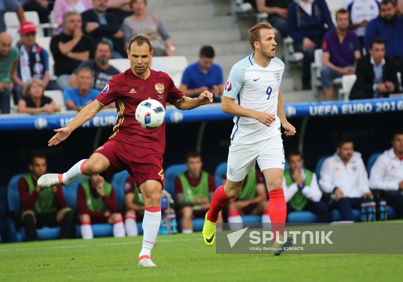 Football. UEFA Euro 2016. Russia vs. England
