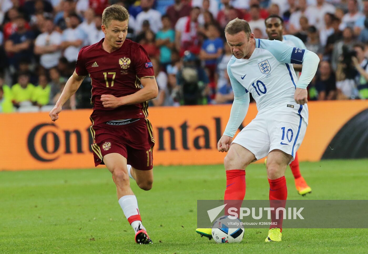 Football. UEFA Euro 2016. Russia vs. England