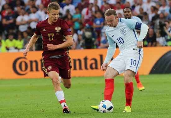Football. UEFA Euro 2016. Russia vs. England