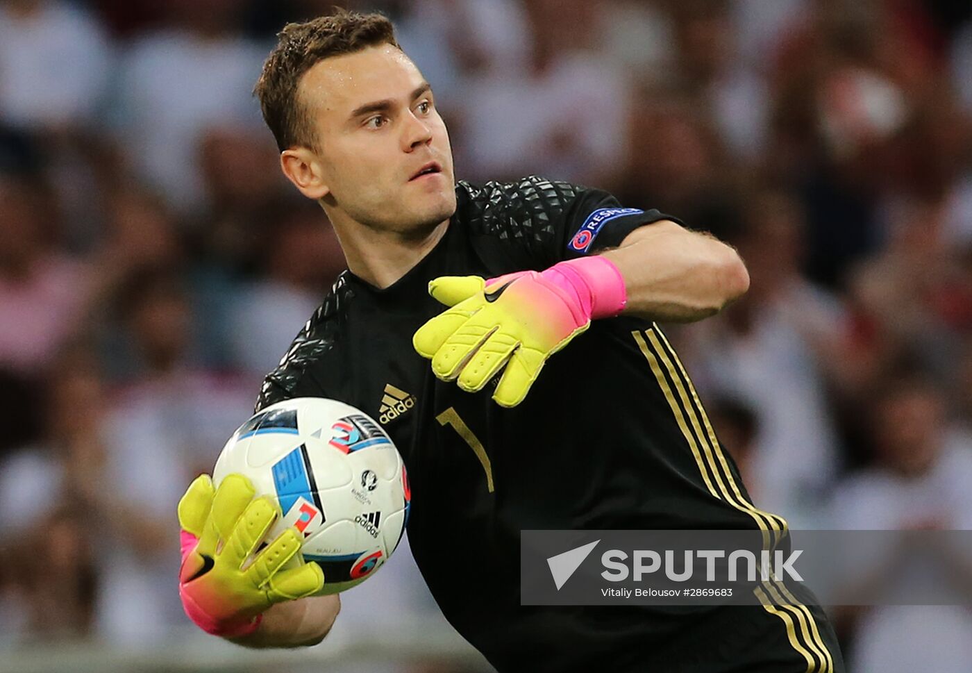 Football. UEFA Euro 2016. Russia vs. England