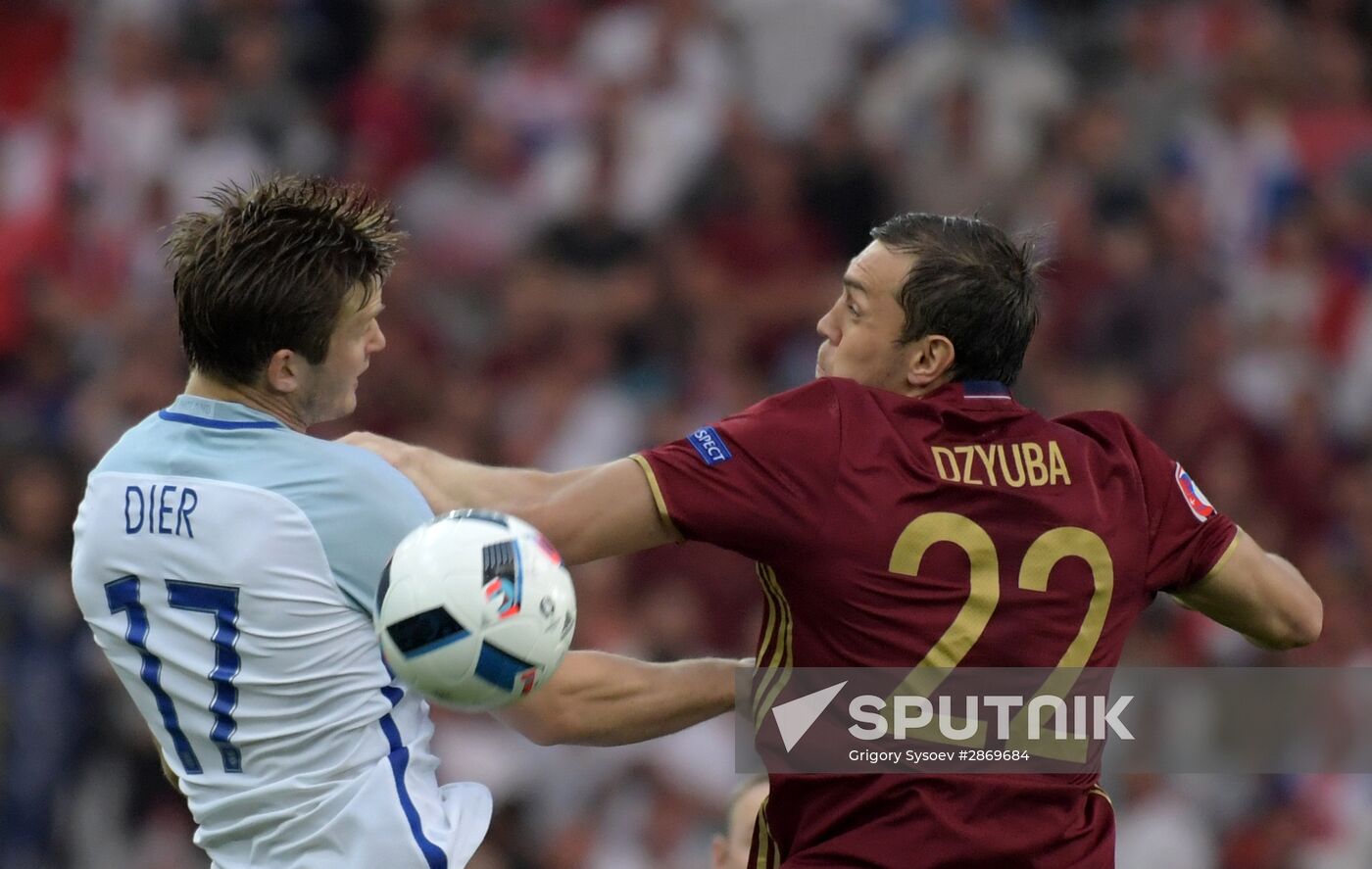 Football. UEFA Euro 2016. Russia vs. England