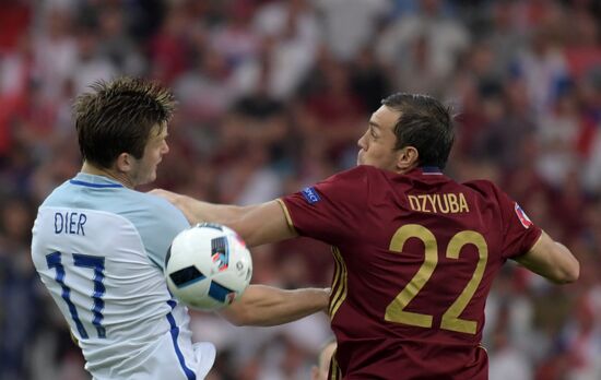 Football. UEFA Euro 2016. Russia vs. England