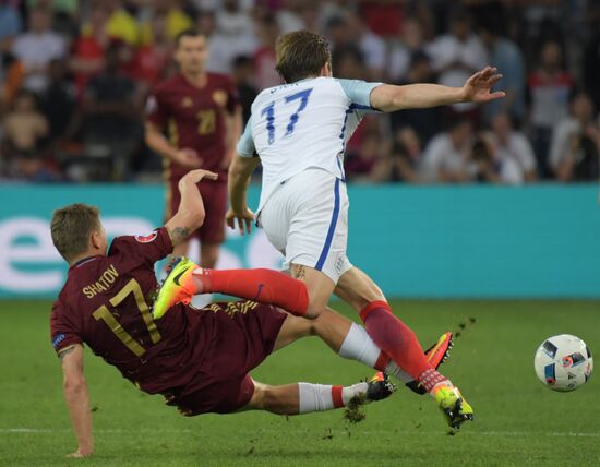 Football. UEFA Euro 2016. Russia vs. England