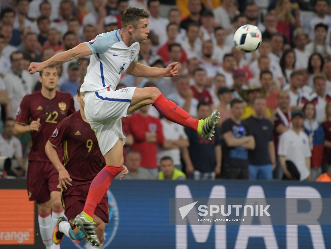 Football. UEFA Euro 2016. Russia vs. England