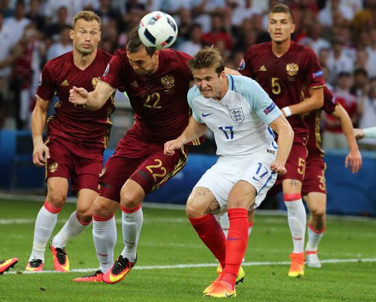 Football. UEFA Euro 2016. Russia vs. England