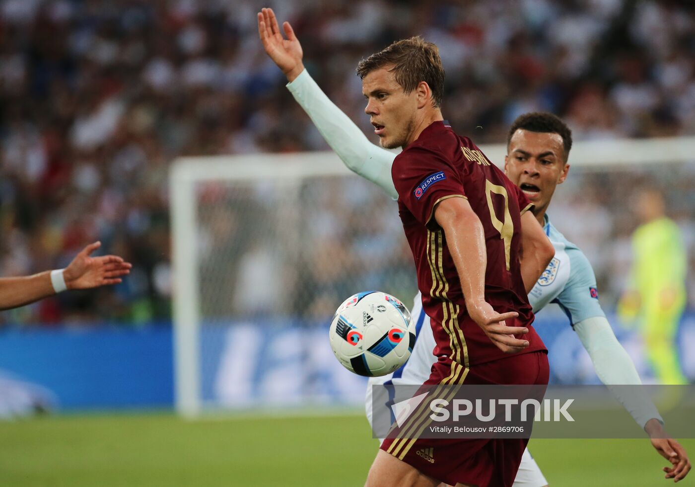 Football. UEFA Euro 2016. Russia vs. England
