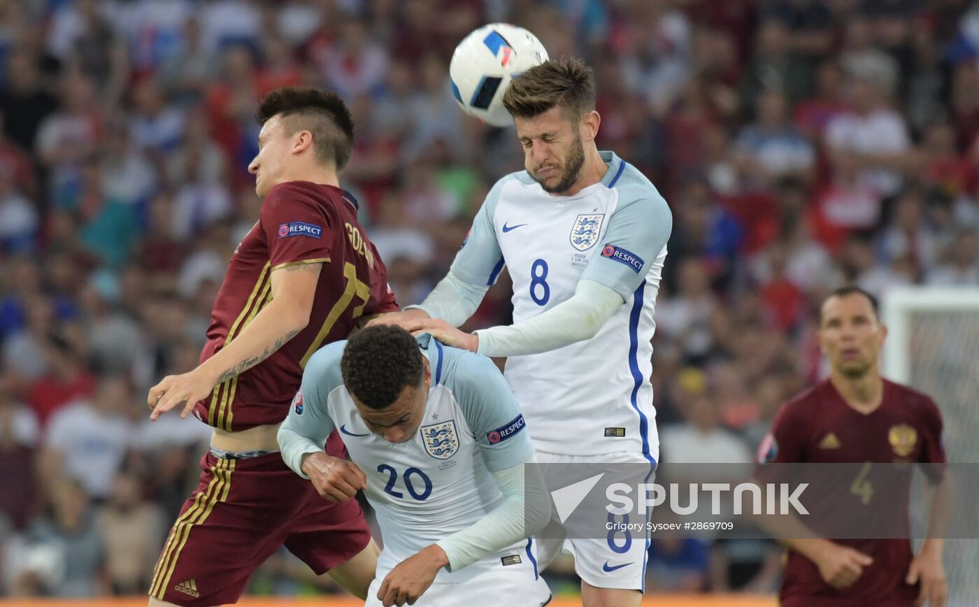 Football. UEFA Euro 2016. Russia vs. England