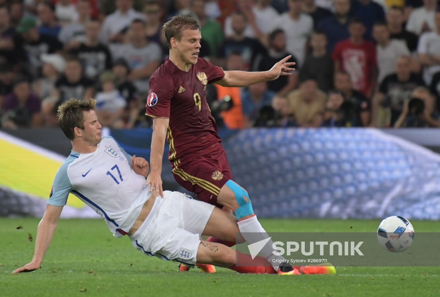 Football. UEFA Euro 2016. Russia vs. England