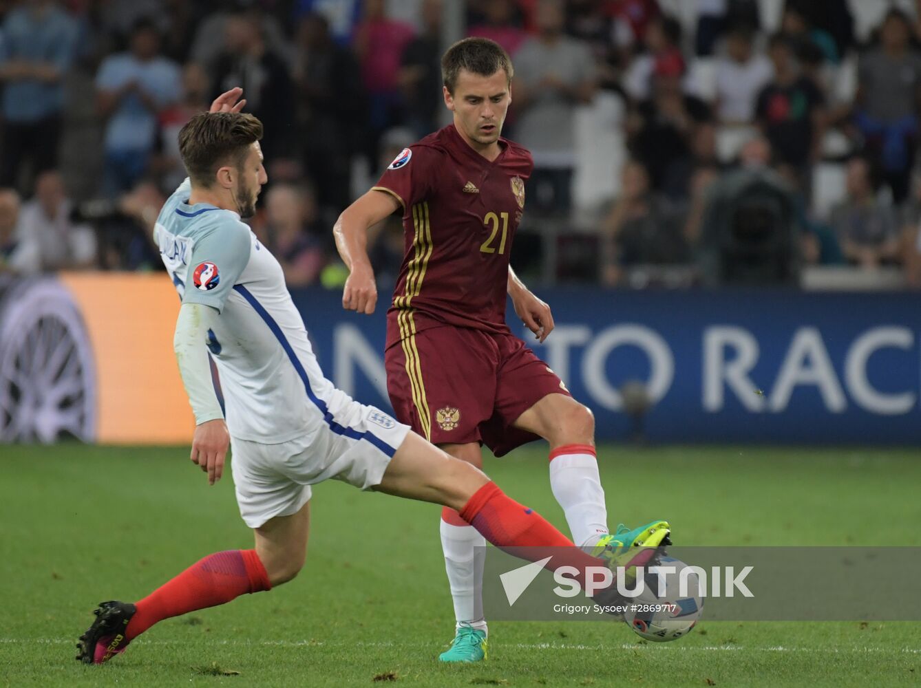 Football. UEFA Euro 2016. Russia vs. England