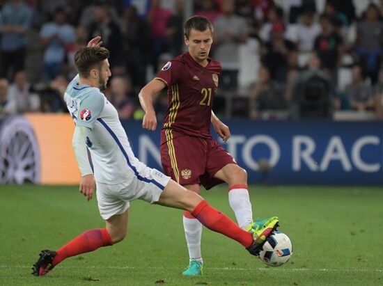 Football. UEFA Euro 2016. Russia vs. England