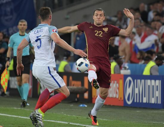 Football. UEFA Euro 2016. Russia vs. England