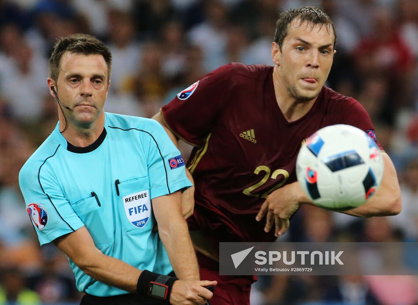 Football. UEFA Euro 2016. Russia vs. England