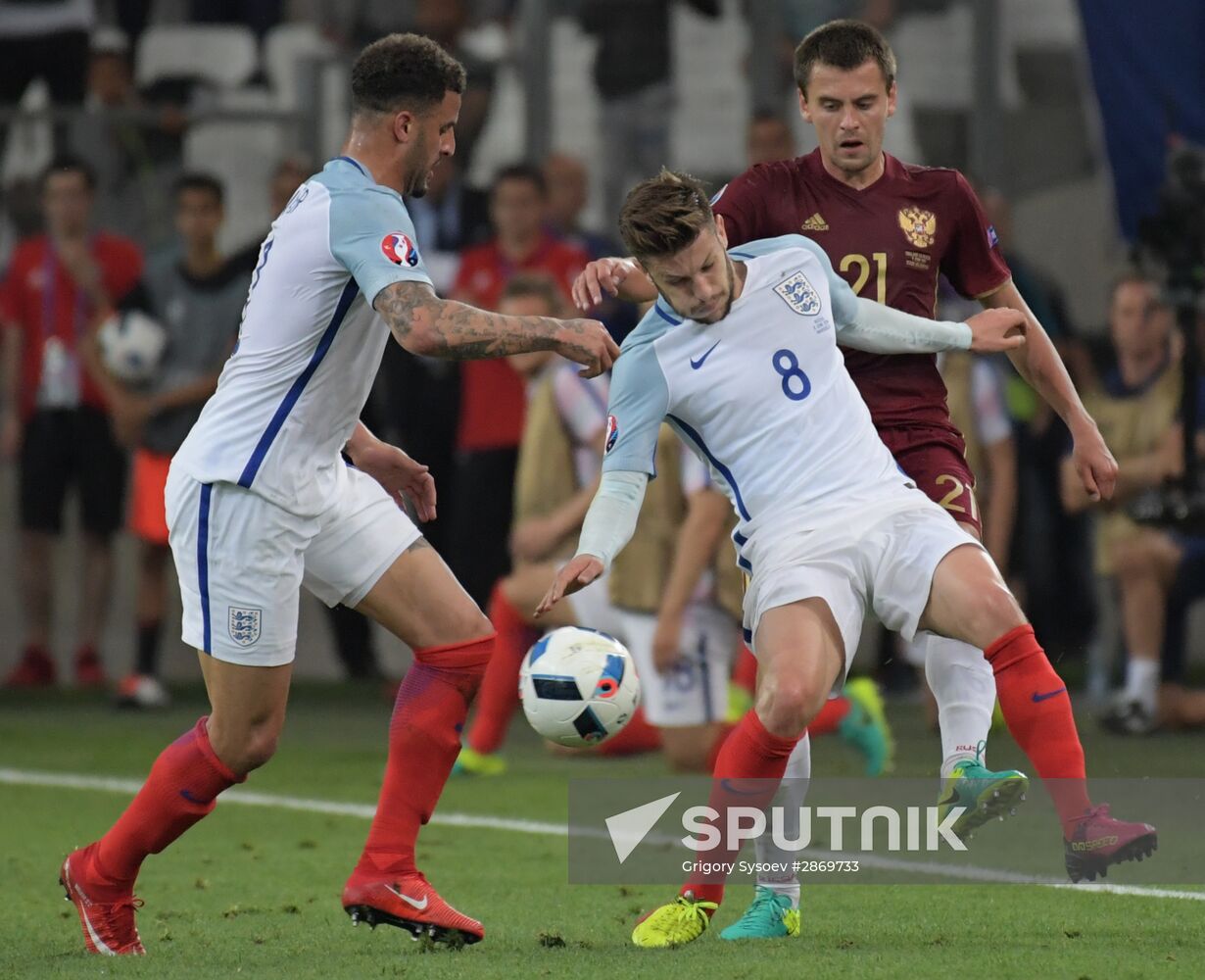 Football. UEFA Euro 2016. Russia vs. England