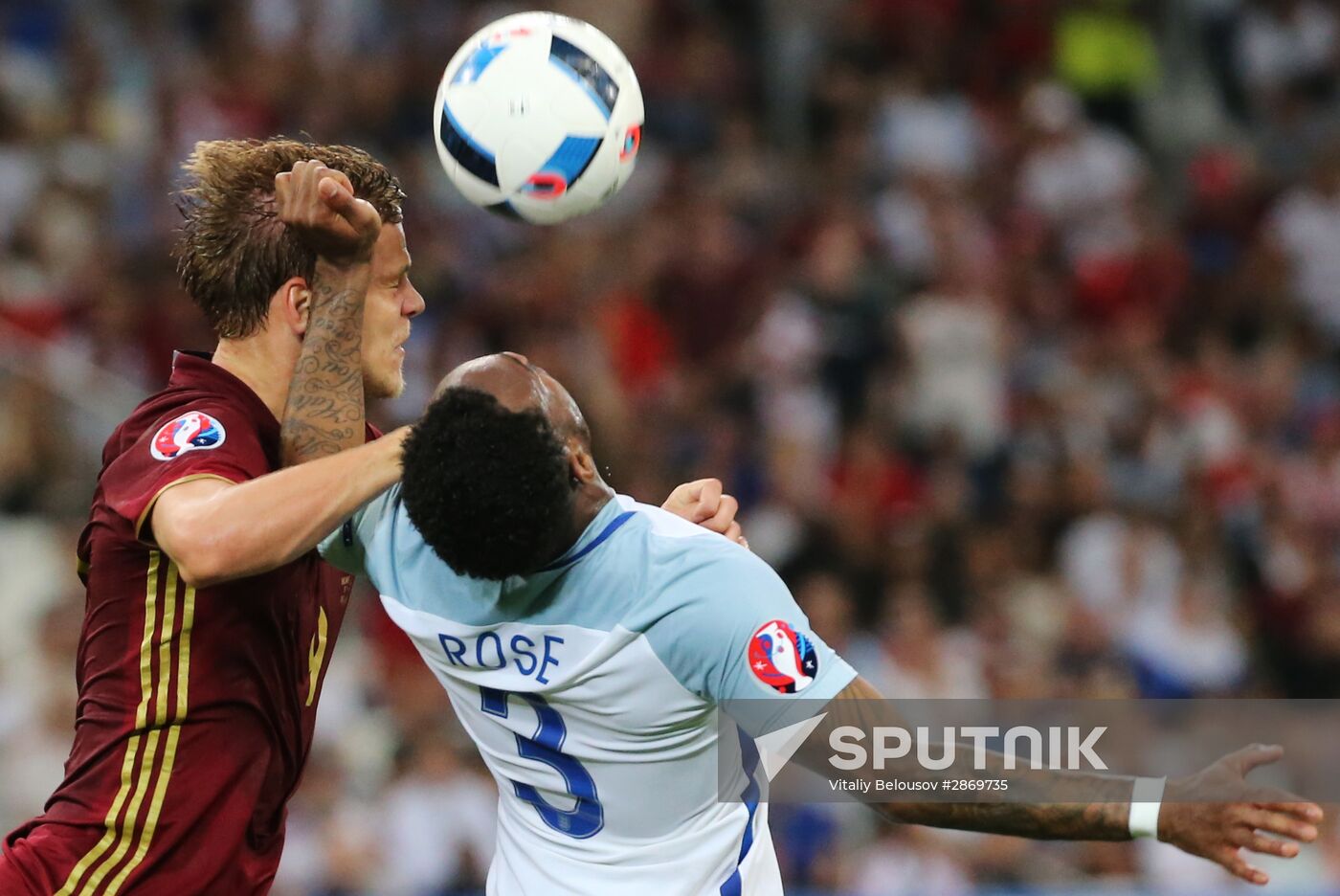 Football. UEFA Euro 2016. Russia vs. England