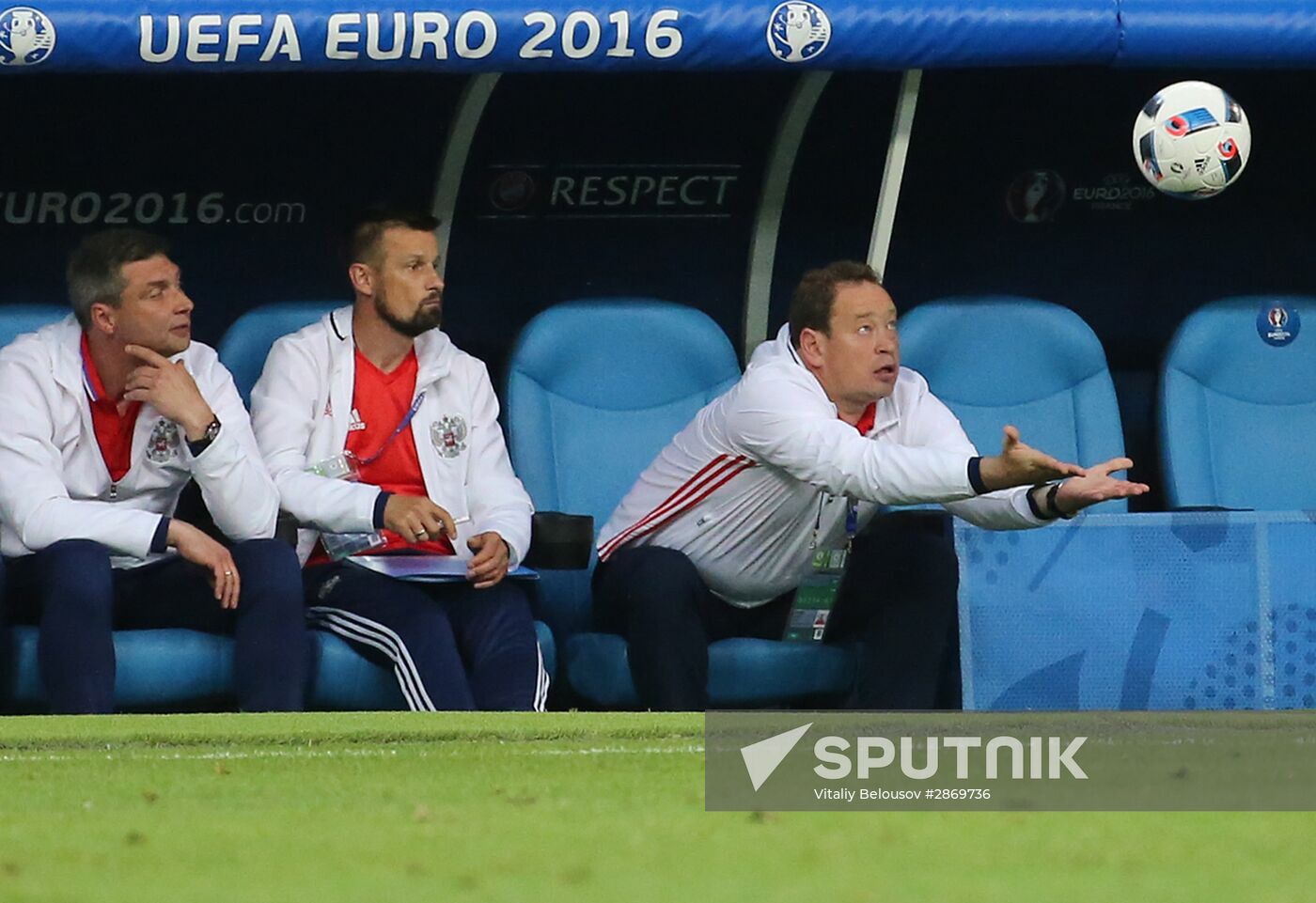 Football. UEFA Euro 2016. Russia vs. England
