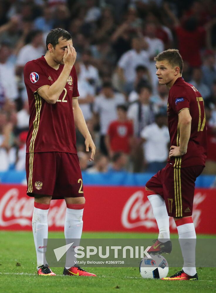 Football. UEFA Euro 2016. Russia vs. England