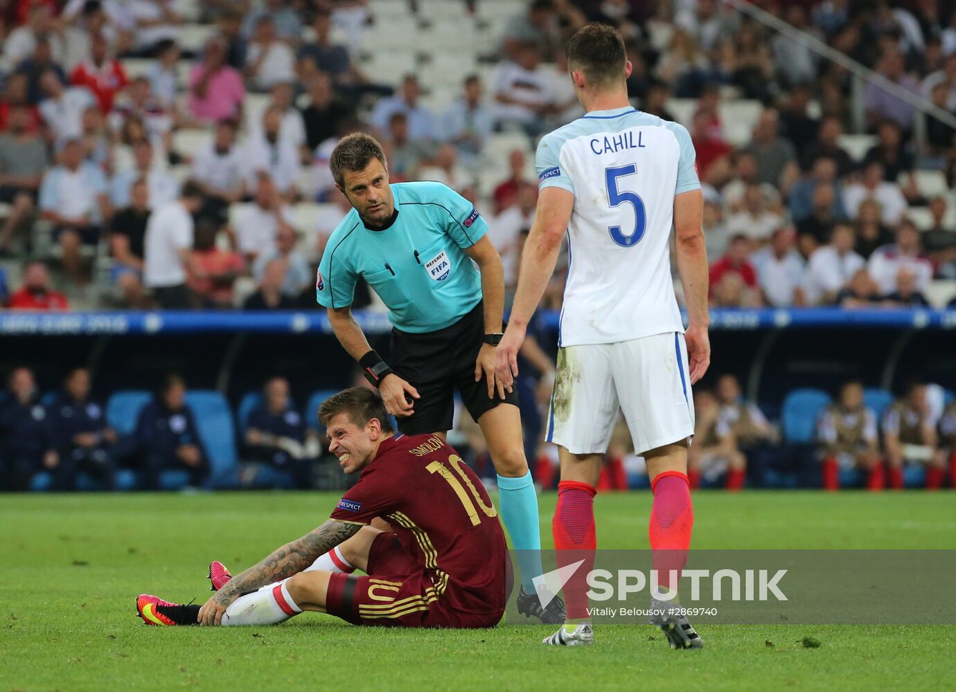 Football. UEFA Euro 2016. Russia vs. England