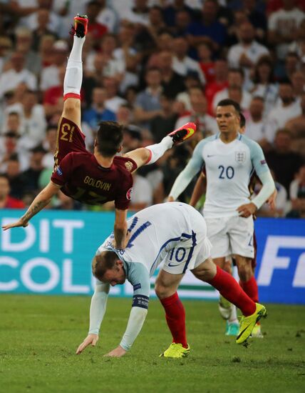 Football. UEFA Euro 2016. Russia vs. England